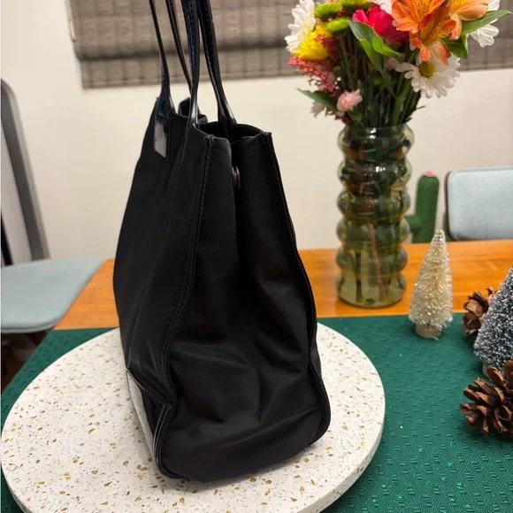 Tory Burch Ella Black Nylon Tote - Picture 4 of 9